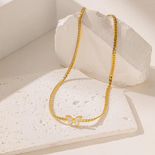 Butterfly Necklace Stainless Steel