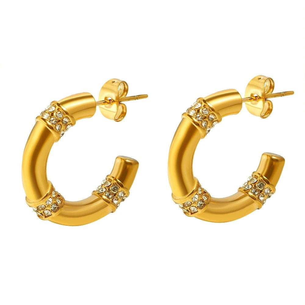 Willow Hoops Earrings Stainless Steel Collection