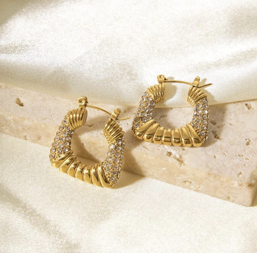 Rio Hoops Earrings Stainless Steel