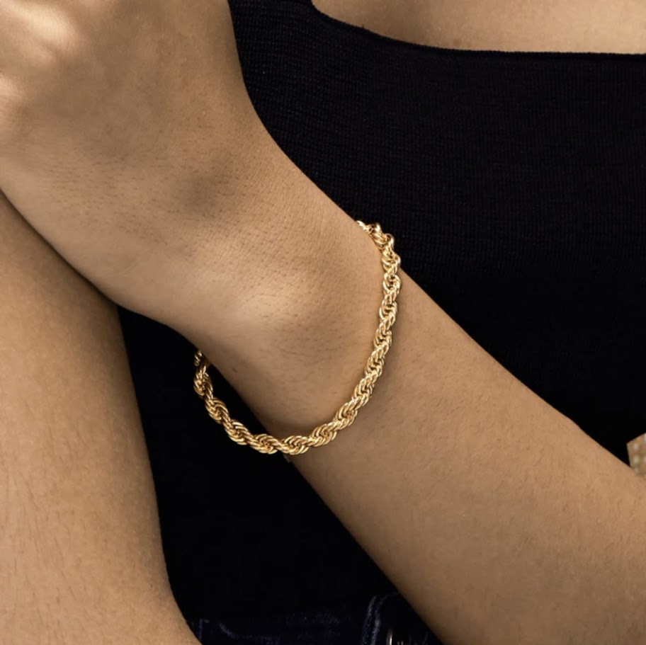 Rope Chain Bracelet Stainless Steel